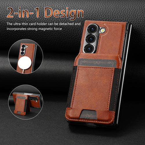 Detachable Leather Wallet Case
