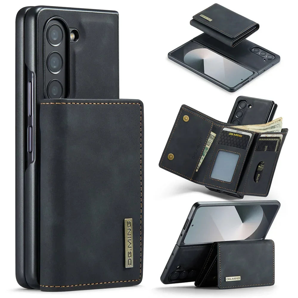 Multi-Card Wallet Leather Case